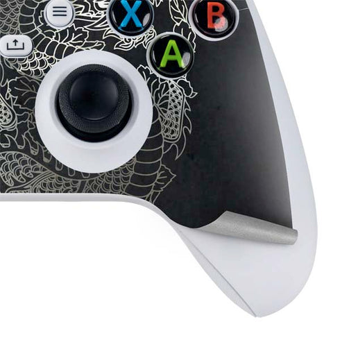 Chinese Black Dragon Xbox Series S Controller Skin